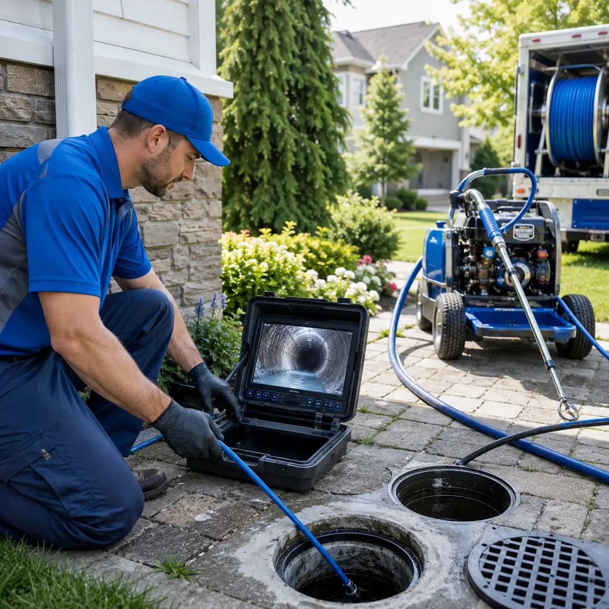 Outdoor drain cleaning professionals serving Fairfield, ME