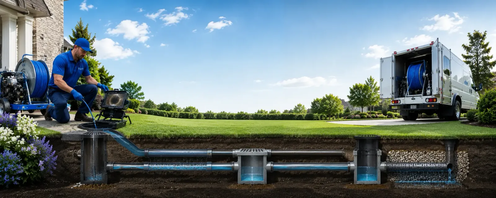 Outdoor drain cleaning information for Fairfield, ME